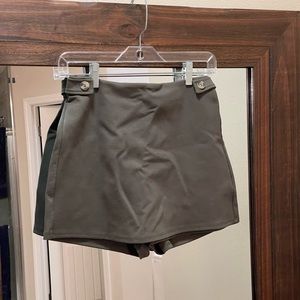Alter’d State Hunter Green High Wasted Mini Skort